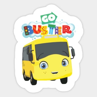 Go Buster  Kids Cartoons baby video Bus Sticker